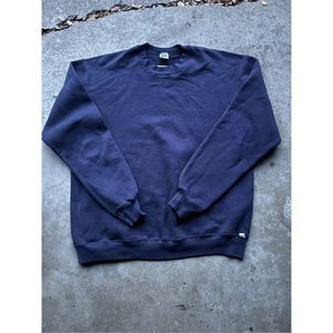Russell Athletic Navy blue Blank Crewneck